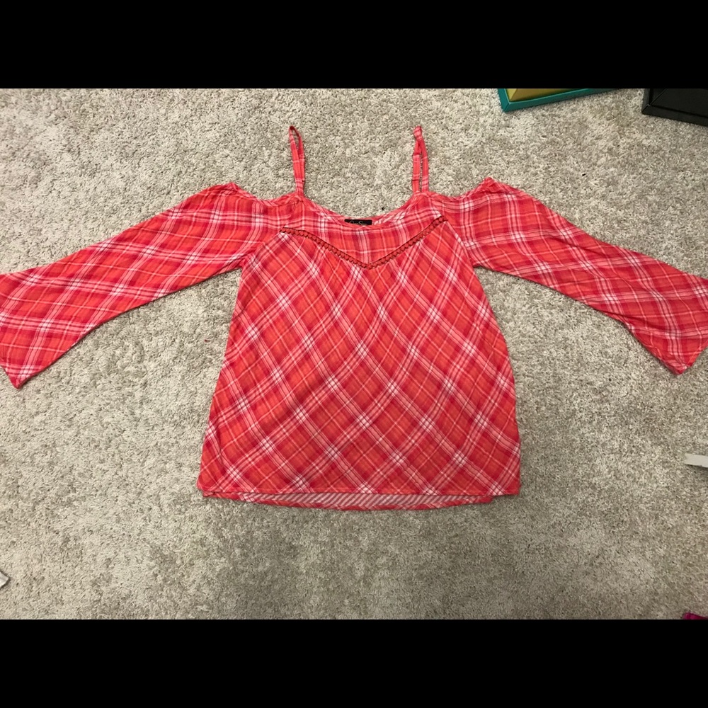 Open shoulder blouse